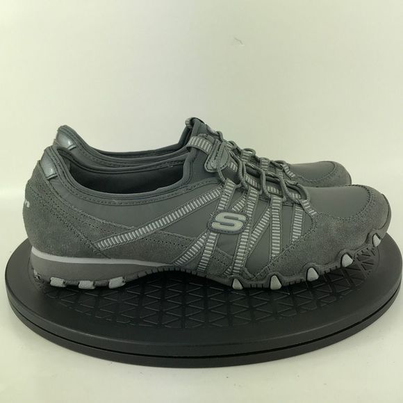 Skechers Biker Dream Come True Gray Slip On Shoes 21140 Women’s Size 8 - Picture 4 of 12